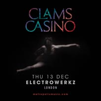 Clams Casino at Electrowerkz on Thursday 13th December 2018