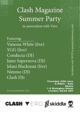 Clash Magazine Summer Party at Kamio on Thursday 29th June 2017