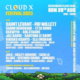Cloud X Festival 2023 at Beckenham Place Park on Sunday 20th August 2023
