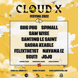 Cloud X Festival at Studio 338 on Sunday 7th August 2022