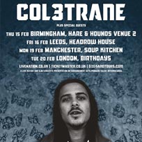 Col3trane at Birthdays on Tuesday 20th February 2018