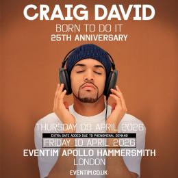 Craig David at Wembley Stadium on Thursday 9th April 2026