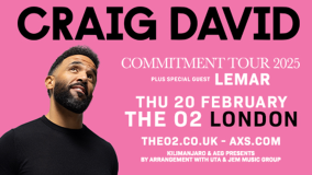 Craig David at The o2 on Thursday 20th February 2025