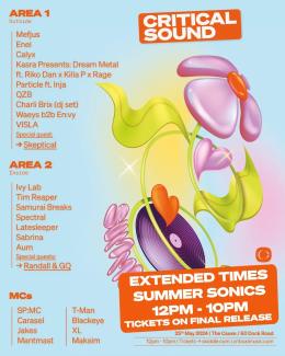 Critical Sound at The Cause on Saturday 25th May 2024