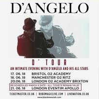 D'Angelo at Hammersmith Apollo on Thursday 21st June 2018