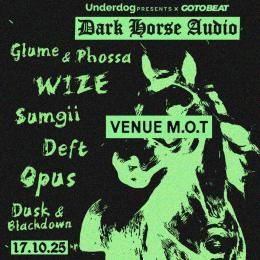 Dark Horse Audio at MOT Venue Unit 18 on Friday 17th October 2025
