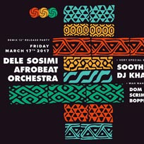 Dele Sosimi Afrobeat Orchestra at Bussey Building on Friday 17th March 2017