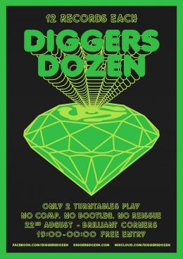 Diggers Dozen at Brilliant Corners on Monday 22nd August 2022