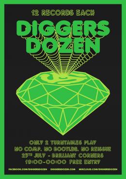 Diggers Dozen at Brilliant Corners on Monday 25th July 2022