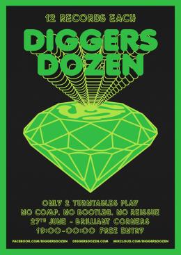 Diggers Dozen at Brilliant Corners on Monday 27th June 2022