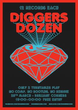 Diggers Dozen at Brilliant Corners on Monday 28th March 2022