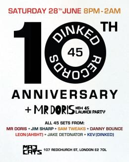 Dinked Records 10th Anniversary at Mad Cats on Saturday 28th June 2025