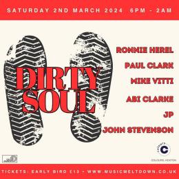 Dirty Soul at Colours Hoxton on Saturday 2nd March 2024