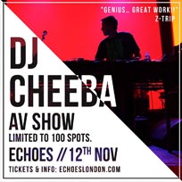 DJ Cheeba AV Show at Echoes Live at TripSpace Projects on Saturday 12th November 2016