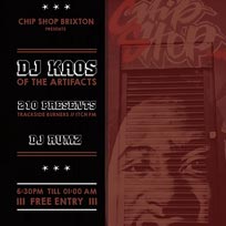 DJ Kaos at Chip Shop BXTN on Saturday 8th October 2016