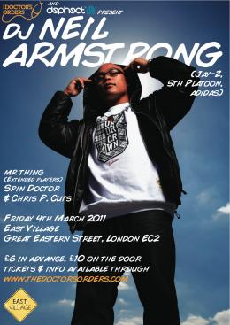 DJ Neil Armstrong at East Village on Friday 4th March 2011