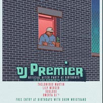 DJ Premier Afterparty at Birthdays on Friday 24th March 2017