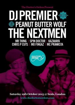 DJ PREMIER & PEANUT BUTTER WOLF at Scala on Saturday 19th October 2013