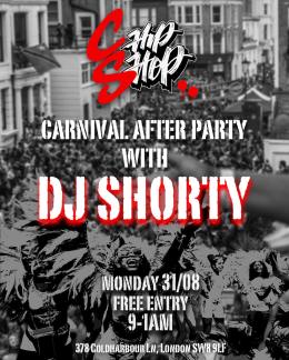 DJ Shorty at Chip Shop BXTN on Monday 31st August 2026