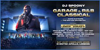 DJ Spoony's Garage and R&B Classical at Hammersmith Apollo on Saturday 21st February 2026