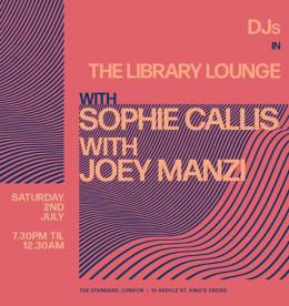DJs IN THE LIBRARY LOUNGE at The Standard on Saturday 2nd July 2022