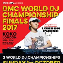 2017 DMC World DJ Championships at KOKO on Sunday 1st October 2017