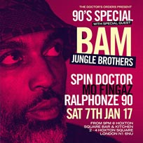 90's Hip Hop Special at Hoxton Square Bar & Kitchen on Saturday 7th January 2017