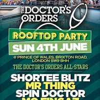 The Doctor's Orders - Rooftop BBQ at Prince of Wales on Sunday 4th June 2017