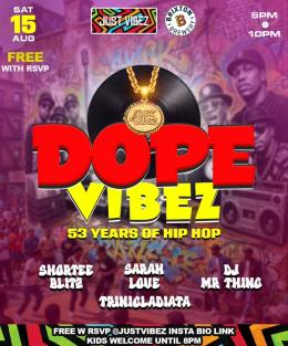 DOPE VIBEZ at Brixton Brewery on Saturday 15th August 2026