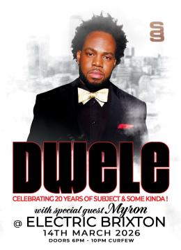 Dwele at Electric Brixton on Saturday 14th March 2026
