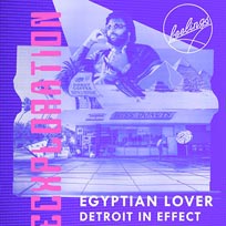 Egyptian Lover at Oval Space on Saturday 21st November 2015