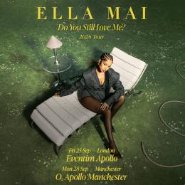 Ella Mai at Hammersmith Apollo on Friday 25th September 2026