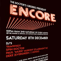 Encore at Horse & Groom on Saturday 8th December 2018