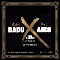 Badu X Aiko at The o2 on Sunday 9th June 2019