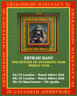 Erykah Badu at Royal Albert Hall on Saturday 25th October 2025