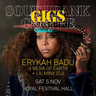Erykah Badu at Royal Festival Hall on Saturday 5th November 2022