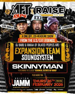 Expansion Team Soundsystem at Brixton Jamm on Thursday 26th February 2026