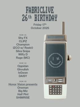FABRICLIVE 26th Birthday at Fabric on Friday 17th October 2025