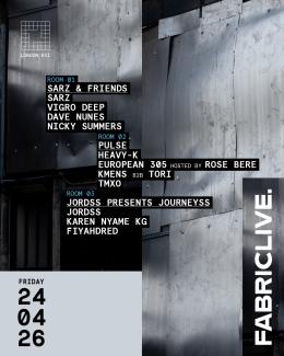 FABRICLIVE at Fabric on Friday 24th April 2026