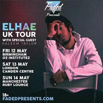 Elhae UK Tour at Camden Centre on Saturday 13th May 2017
