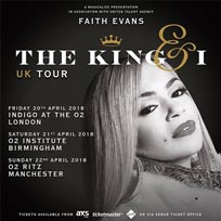 Faith Evans at Indigo2 on Friday 20th April 2018