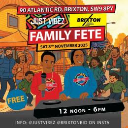 FAMILY FETE at 90 Atlantic Road on Saturday 8th November 2025