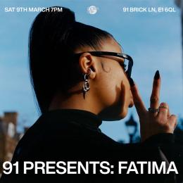 FATIMA at Ninety One (formerly Vibe Bar) on Saturday 9th March 2024