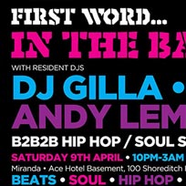 First Word in the Basement at Ace Hotel on Saturday 9th April 2016