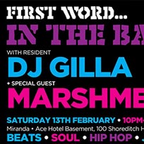 First Word in the Basement at Ace Hotel on Saturday 13th February 2016