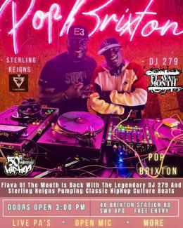 Flava of the Month at Pop Brixton on Sunday 26th November 2023
