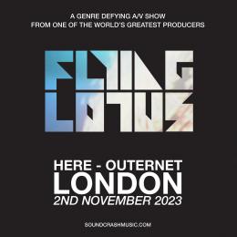 Flying Lotus at HERE at Outernet on Thursday 2nd November 2023