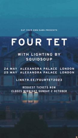 Four Tet at Alexandra Palace on Thursday 25th May 2023