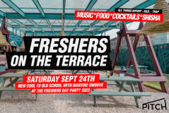 Freshers Terrace Party at PITCH Stratford on Saturday 24th September 2022