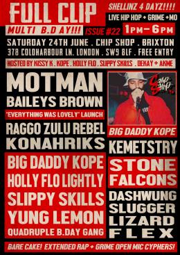 FULL CLIP ISSUE #22 at Chip Shop BXTN on Saturday 24th June 2023